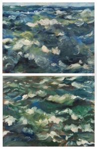 Les Vagues (pair) by Filip Malyavin