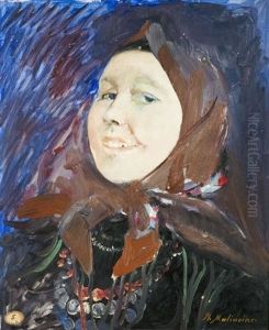 Paysanne Au Foulard by Filip Malyavin