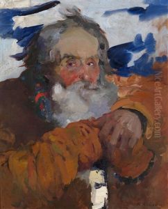 Portrait Of A Peasant by Filip Malyavin