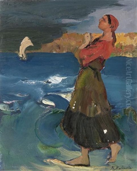 Frau Am Meer - view 1
