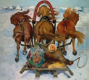 A Sleigh Ride by Filip Malyavin