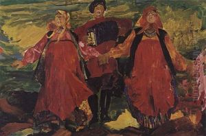 Russian Peasants Singing by Filip Malyavin