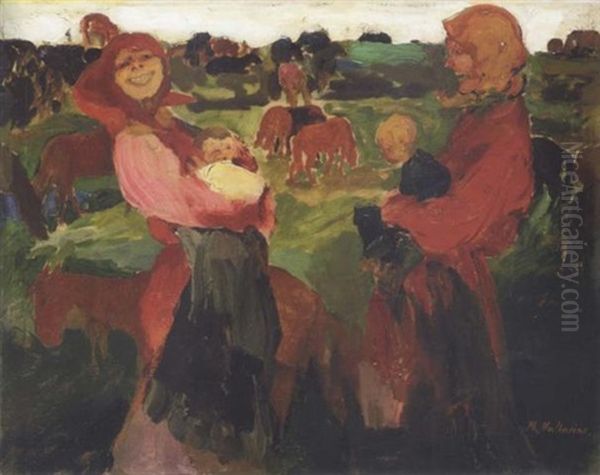 Peasant Women In The Field - view 1