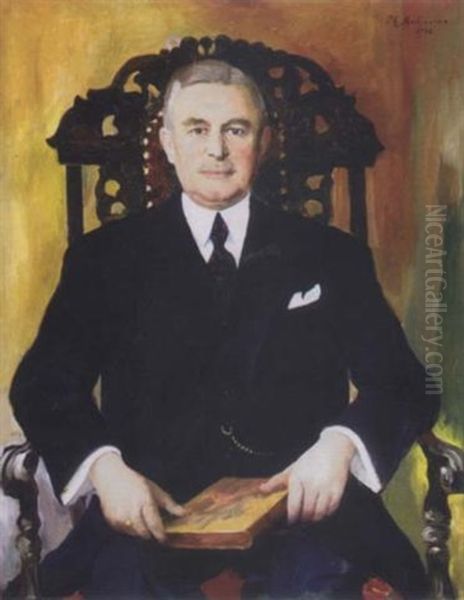 Portrait Of A Seated Gentleman With Book - view 1