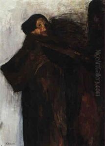 Portrait Of Andrei Ivanovich Malavin, The Artist's Father by Filip Malyavin