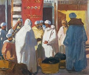 Souk A Marrakech by Azouaoui Mammeri