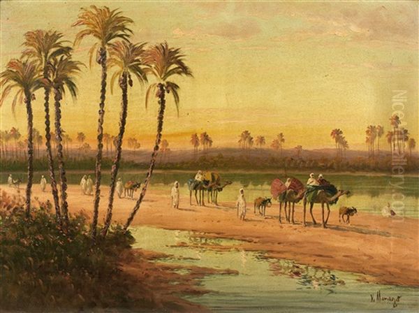 Caravane Traversant L'oued - view 1