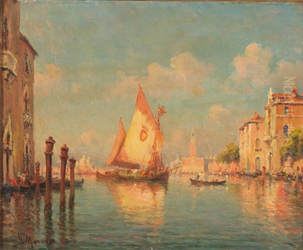 Venetian Scene With View Of S. M. Maggiore - view 1