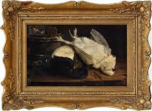 Stilleben 1848 by Knud Bergslien