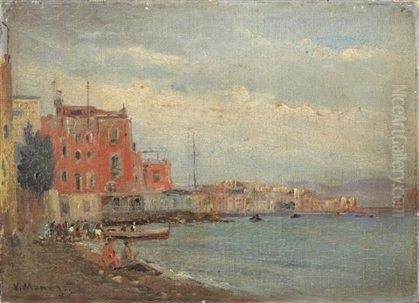 Vue De L'etna Et Port Mediterraneen (2 Works) - view 1