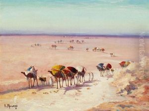 Caravane Dans Le Desert