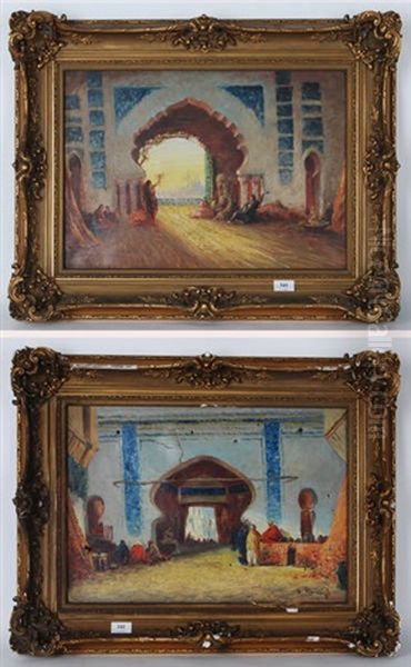 Deux Peintures Orientalistes (2 Works) - view 1