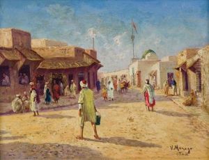Rue Animee A Tunis by Vincent Manago