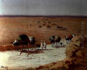 Caravane Traversant Le Desert