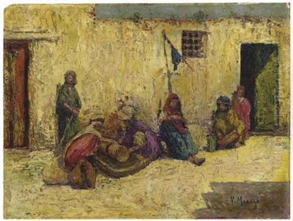 Village Scene In The Magreb (+ A Companion Pair By Another Hand; 2 Works) - view 1