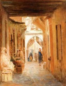 Ruelle Animee Dans La Casbah D'alger