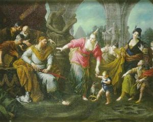 Moise Enfant Foulant Au Pied La Couronne De Pharaon