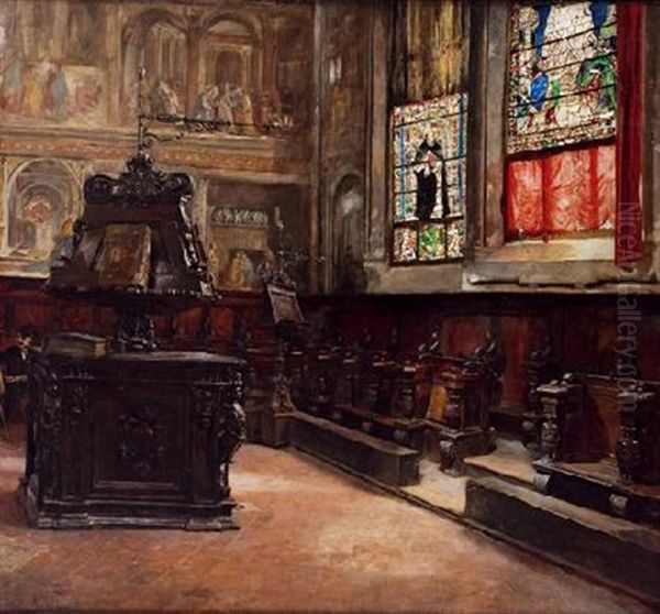 Interior De Iglesia Con Facistol - view 1