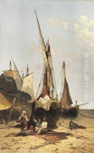 Riposo Dei Pescatori by Ugo Manaresi
