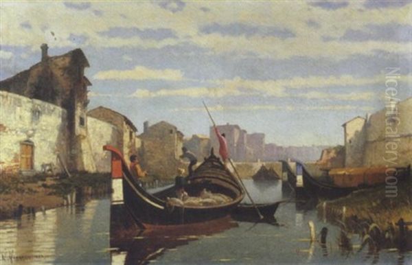 Livorno, Trasporto Sul Canale, 1883 - view 1