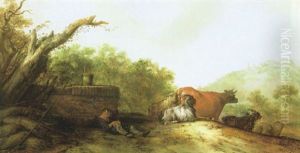 Landschaft Mit Hirte Und Vieh Landschaft Mit Hirte Und Vieh