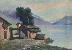 Casolari Lungolago by Gustavo Mancinelli