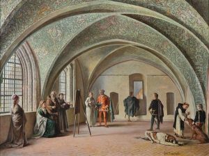 Scena Di Vita A Corte by Gustavo Mancinelli