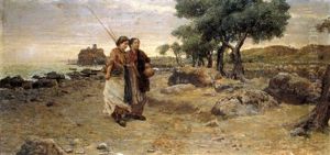 Auf Dem Heimweg Vom Angeln by Francesco Mancini Ardizzone