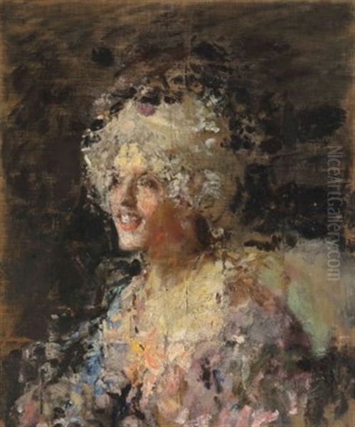 Donna In Costume Del Settecento - view 1