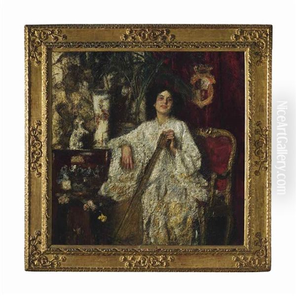 Suonatrice Di Liuto; The Lute Player - view 1