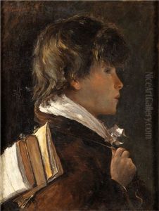 Portrait De Jeune Ecolier