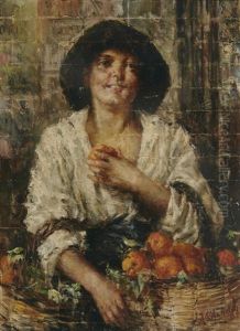 Venditrice D'aranci (the Orange Seller) by Antonio Mancini