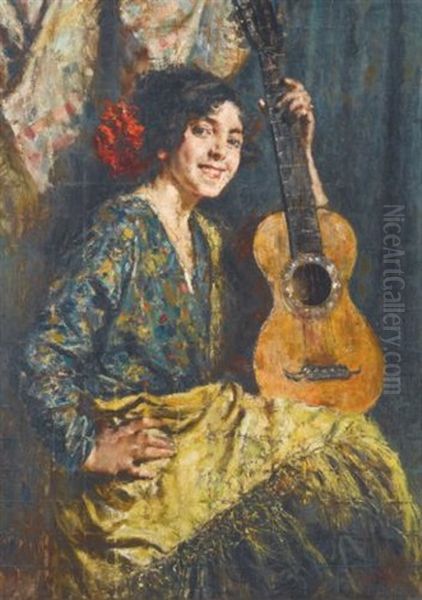 Gyspy Girl With A Guitar - view 1