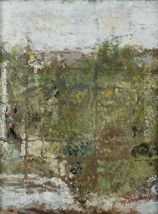 Veduta Dalla Finestra Dello Studio Di Antonio Mancini In Viale Liegi, Roma by Antonio Mancini