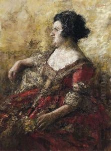 Signora Con Vestito Rosso Signora Con Vestito Rosso