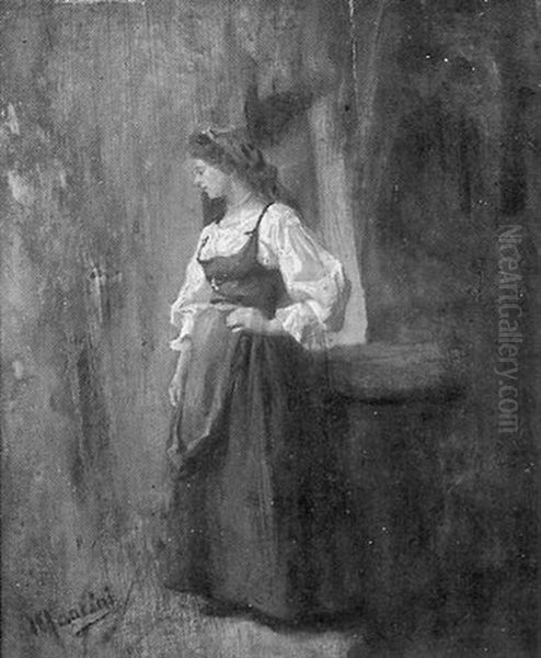 Waiting/portrait Of A Peasant Girl - view 1