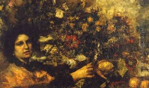 La Fioraia by Antonio Mancini
