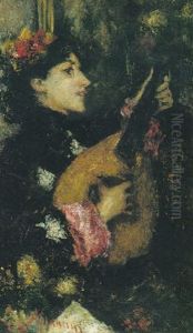 A Lady With A Mandolin A Lady With A Mandolin
