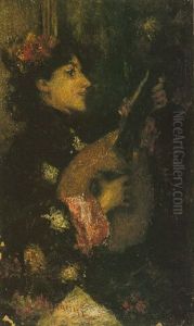 A Lady With A Mandolin A Lady With A Mandolin