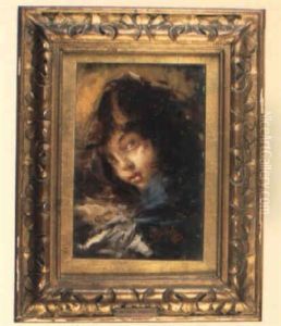 Retrato De Nina by Antonio Mancini