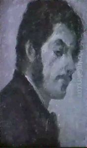 Portrait Eines Mannes Im Profil by Antonio Mancini