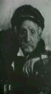 Ritratto Del Padre by Antonio Mancini