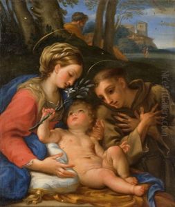 Sacra Famiglia Con Sant'antonio Da Padova