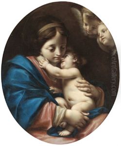 La Madonna Col Bambino E Due Angiolini La Madonna Col Bambino E Due Angiolini