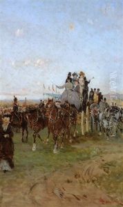 La Passeggiata In Carrozza by Francesco Mancini