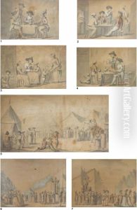Scene D'interno E Di Teatro Ambulante by Etienne Bericourt