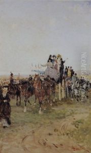 Passeggiata In Carrozza by Francesco Mancini