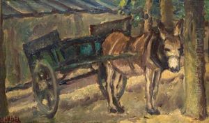L'ane Attele by Efraim (Mandel) Mandelbaum