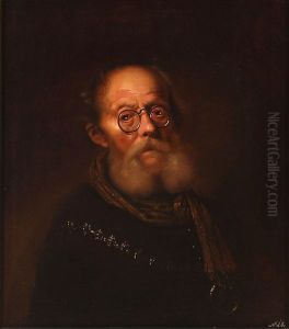 An Old Man Wearing Spectacles. An Allegorical Representation Of The Sight (or Workshop, 17th C.)