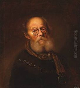 An Old Man Wearing Spectacles. An Allegorical Representation Of The Sight (collab. W/ Workshop)